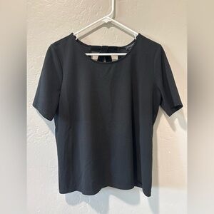 Ann Taylor Black Short Sleeve Top